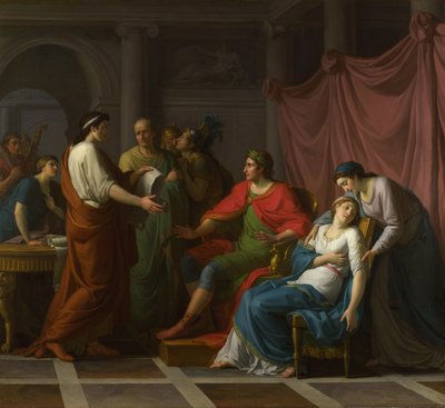 Virgil Reading the Aeneid to Augustus and Octavia by Jean Joseph Taillasson